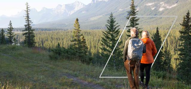 two hikers in British Columbia